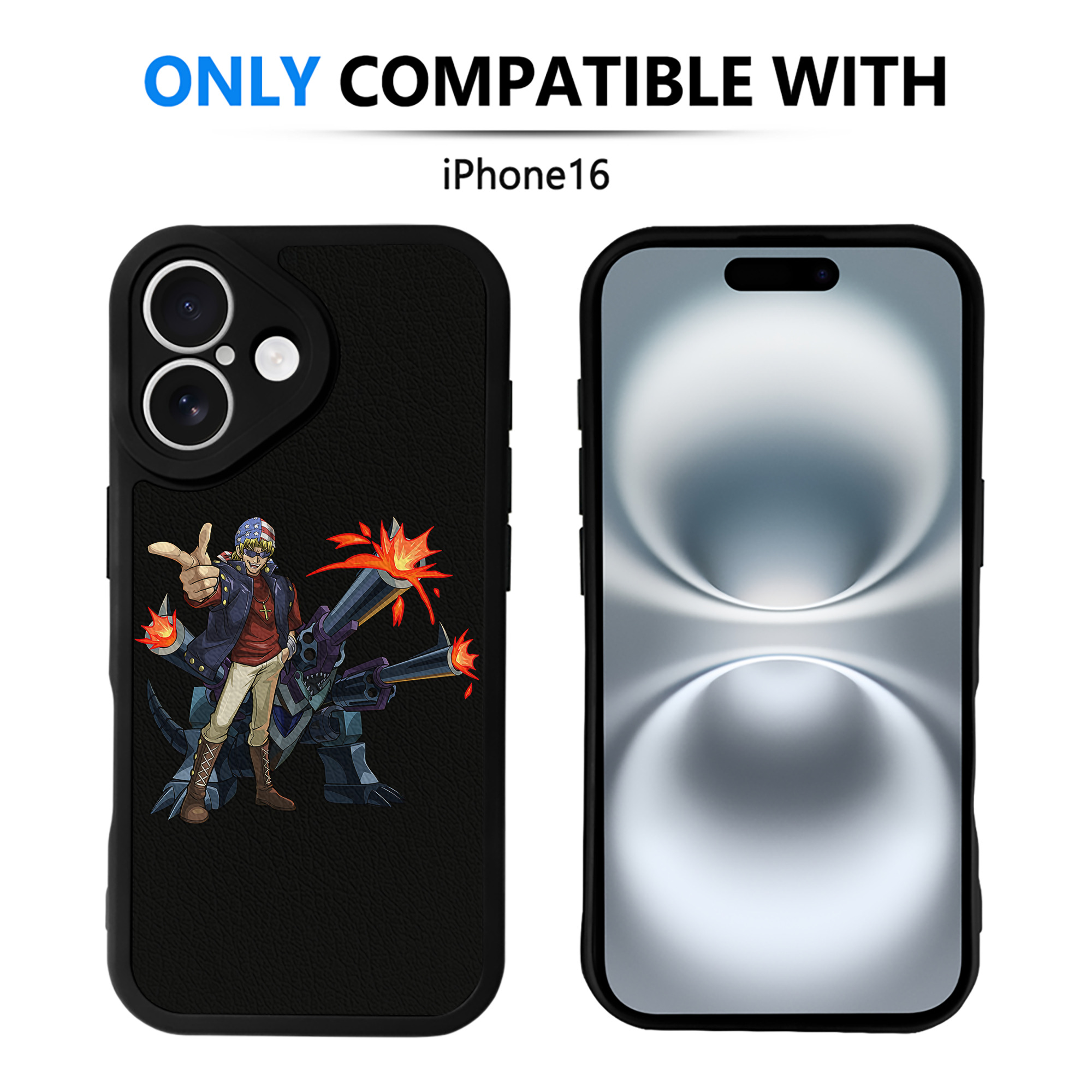遊☆戯☆王 Yu-Gi-Oh! 【iPhone 16シリーズ対応】シリコンスマホケース（レザー調） 材質：シリコン